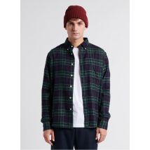 Hartford - Camisa recta con cuello clásico de algodón estampado - Talla XL - Verde