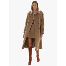 Tara Jarmon - Jas met klassieke kraag wolblend - 42 Maat - Beige