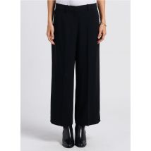 Theory - Wijde - soepelvallende broek met hoge taille - 4 Maat - Zwart