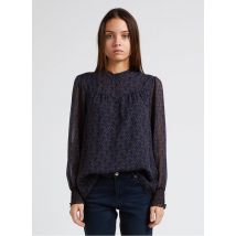 Maison 123 - Blouse droite col rond imprimée - Taille 40 - Bleu