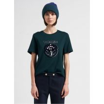 I Code - Recht - katoenen t-shirt met ronde hals en zeefdruk - L Maat - Groen