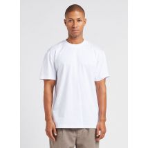 Minimum - Oversized t-shirt van biologisch katoen met ronde hals - L Maat - Wit