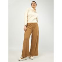 Mat Fashion - Pantalón recto de canalé - Talla 50 - Marrón