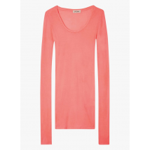 American Vintage - Tee-shirt col rond en coton - Taille M - Rose
