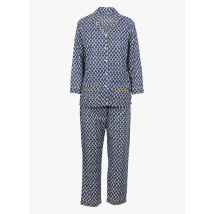 Germaine Des Pres - Katoenen pyjama met print - L Maat - Blauw