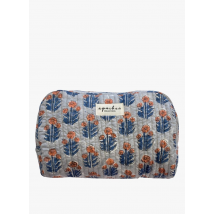 Apaches Collections - Grote - katoenen toilettas met print - Een Maat - Blauw