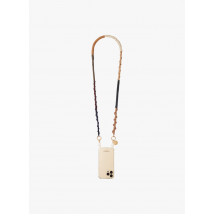 La Coque Francaise - Veelkleurig - geweven telefoonkoordje - Een Maat - Beige