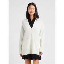 Theory - Vest met v-hals wolblend met kasjmier - XS Maat - Wit