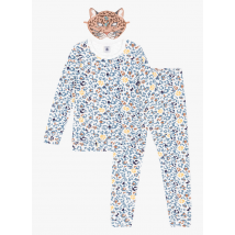 Petit Bateau - Pyjama van katoenmix met print - 8A Maat - Wit