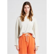 American Vintage - Sudadera de algodón con cuello redondo holgada - Talla XS/S - Beige