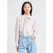 The Label Edition - Katoenen blouse met strikkraag - M Maat - Wit