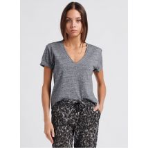 Ikks - T-shirt met v-hals katoenblend - M Maat - Grijs