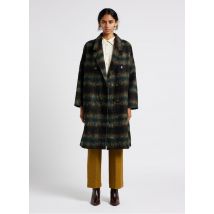 La Petite Etoile - Manteau long col tailleur à carreaux en maille mélangée - Taille 1 - Noir