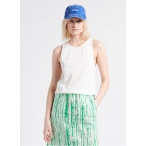 American Vintage - Camiseta de tirantes de algodón orgánico con cuello redondo - Talla M - Blanco