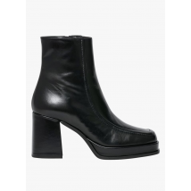 Bocage - Leren enkellaarzen met hak - 36 Maat - Zwart