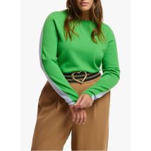 Essentiel Antwerp - Jersey de mezcla de lana con cuello barco - Talla S - Verde