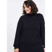 Persona By Marina Rinaldi - Pull col montant - Taille S - Bleu