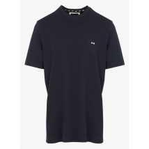 Eden Park - Tee-shirt droit col rond en coton - Taille 2XL - Bleu