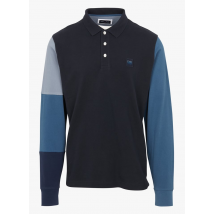 Eden Park - Polo de algodón de manga larga - Talla L - Azul