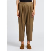 Masscob - Pantalon droit taille haute en laine - Taille 40 - Multicolore