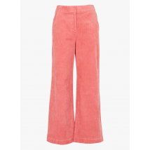 Moss Copenhagen - Pantalon coupe droite en coton côtelé - Taille L - Rouge