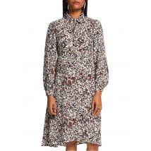 Esprit - Robe chemise courte imprimée - Taille 38 - Marron
