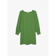 Zapa - Robe courte droite à encolure carrée - Taille 40 - Vert