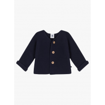 Petit Bateau - Cárdigan de algodón con cuello de pico - Talla 24M - Rosa