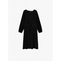 Zapa - Vestido midi con cuello barco - Talla 36 - Negro