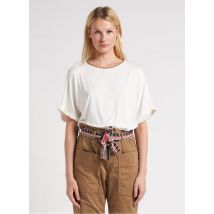 Please - Camiseta holgada con cuello redondo - Talla M - Blanco