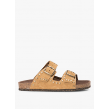 Bosabo - Suède sandalen met gesp - 40 Maat - Beige