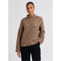 Humility - Pullover aus meliertem strick mit stehkragen - Größe M - Braun