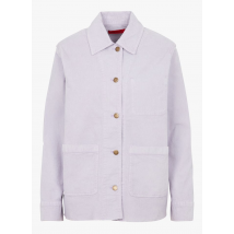 Max&co. - Camisa de mezcla de algodón con cuello clásico - Talla 38 - Violeta