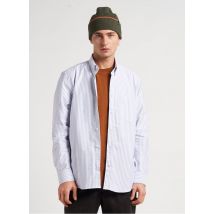 Editions 102 - Rechte - katoenen blouse met klassieke kraag - L Maat - Paars