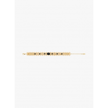 Hipanema - Smalle - messing armband - Een Maat - Zwart