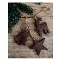 Debongout - Le set de 3 décorations de noël - Taille Unique