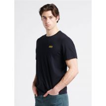 Barbour - Camiseta serigrafiada de algodón con cuello redondo - Talla M - Negro
