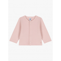 Petit Bateau - Cárdigan de algodón con cuello redondo - Talla 3M - Rosa