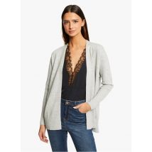 Morgan - Recht vest van dun tricot - XL Maat - Grijs