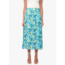 Kookai - Halflange rok met hoge taille en print - 38 Maat - Groen