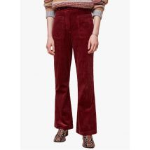 pantaloni larghi in velluto a coste acote rubis