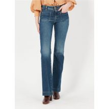 jeans bootcut in misto cotone acquaverde