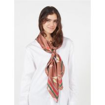 foulard stampato in seta becksondergaard brownish