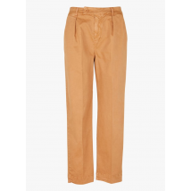 pantaloni dritti in misto cotone bensimon camel