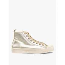 sneaker alte metallizzate bensimon gold