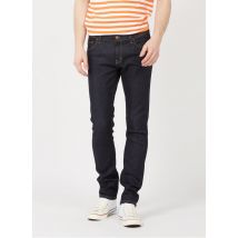 jeans slim in raw denim di cotone stretch