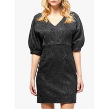 abito corto in jacquard cop.copine noir