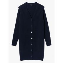 cardigan scollo a v in lana cop.copine encre