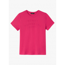 t-shirt scollo tondo in cotone cop.copine fuschia