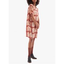 abito midi scollo tondo stampato cotelac